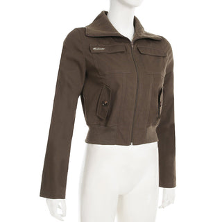 zipped workwear jacket
