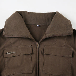zipped workwear jacket