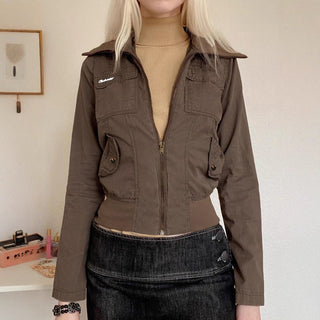 zipped workwear jacket