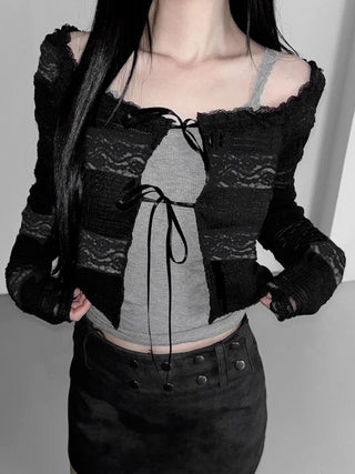 lace cardigan top