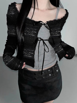 lace cardigan top