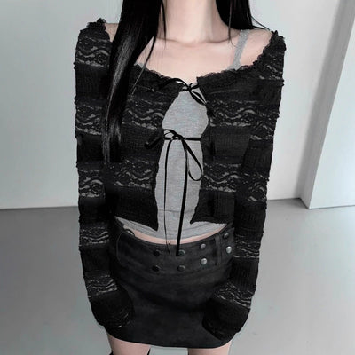 lace cardigan top