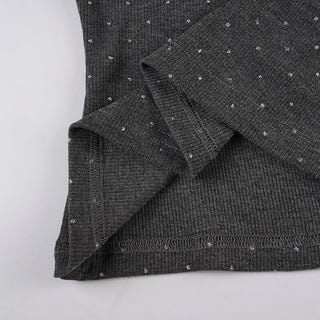 polka dot scarf top