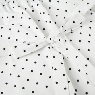 polka dot puff Top