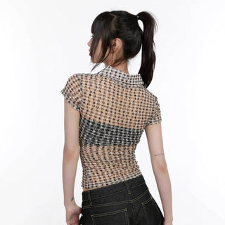 transparent lace Top