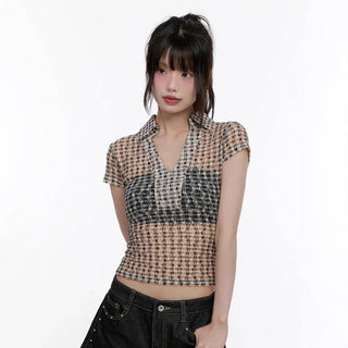 transparent lace Top