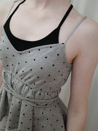 polka dot halter Top