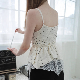 polka dot halter Top