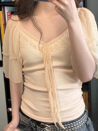lace flying sleeve