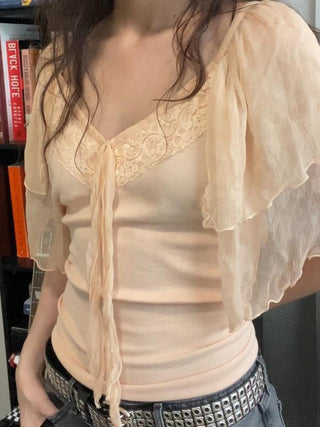 lace flying sleeve