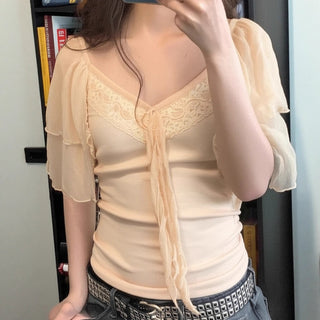 lace flying sleeve