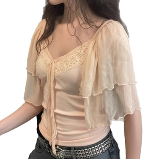 lace flying sleeve
