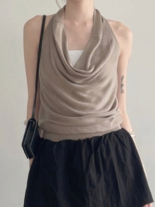 backless knit Top