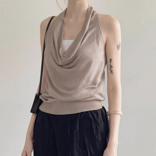 backless knit Top