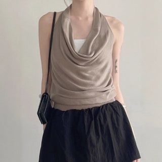 backless knit Top