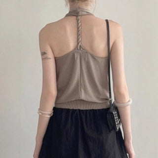 backless knit Top