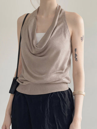 backless knit Top