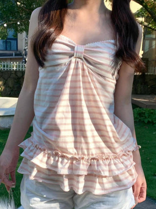 ruffled spaghetti top