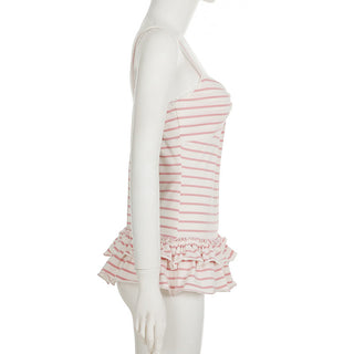 ruffled spaghetti top