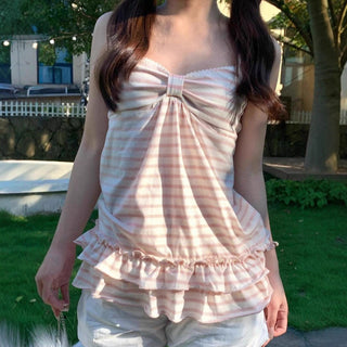 ruffled spaghetti top