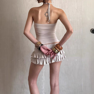 tiered strap dress