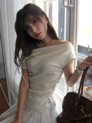 lace peplum top