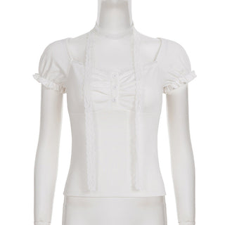 pleated scarf top