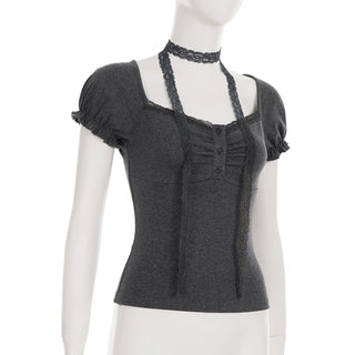 pleated scarf top