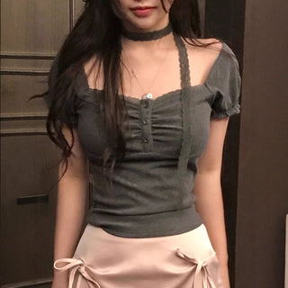 pleated scarf top