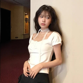 pleated scarf top