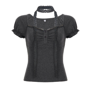pleated scarf top