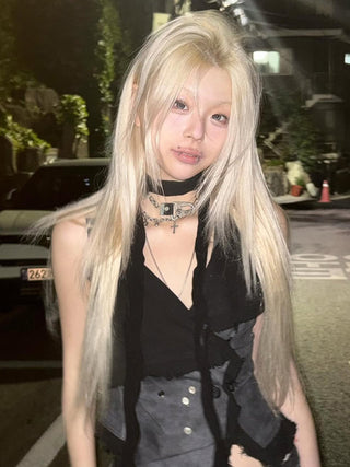 leather bandage Top