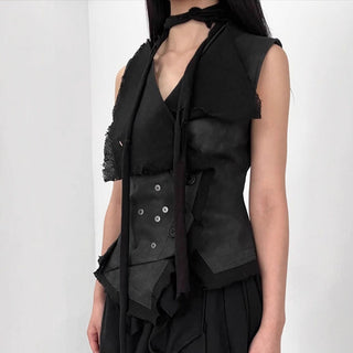leather bandage Top