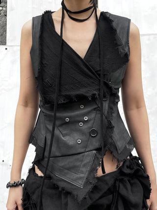 leather bandage Top