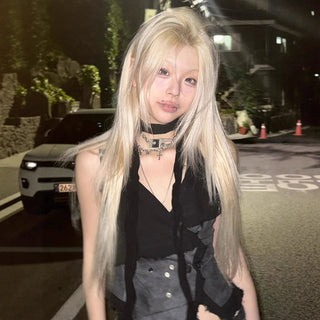 leather bandage Top