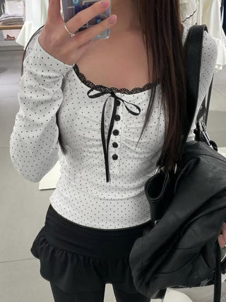 polka dot bow
