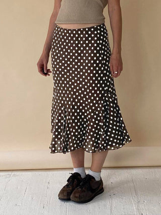 polka fishtail skirt