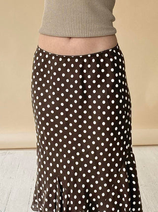 polka fishtail skirt