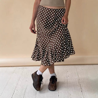 polka fishtail skirt