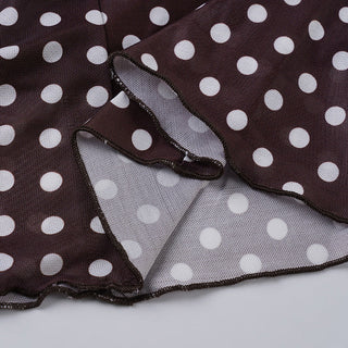 polka fishtail skirt