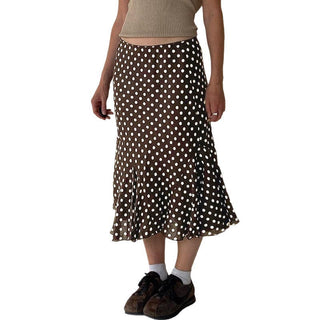 polka fishtail skirt