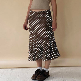 polka fishtail skirt