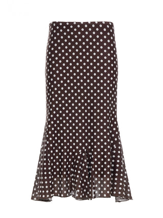 polka fishtail skirt