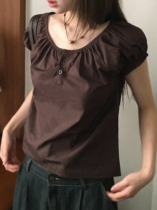 bubble sleeve Top