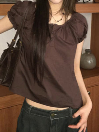 bubble sleeve Top