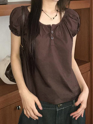 bubble sleeve Top
