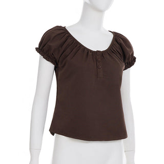 bubble sleeve Top
