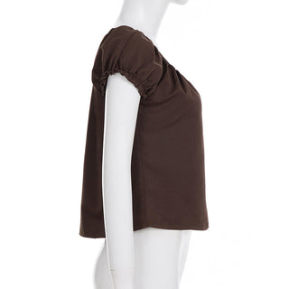 bubble sleeve Top