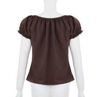 bubble sleeve Top