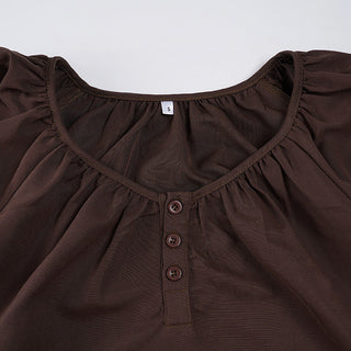 bubble sleeve Top